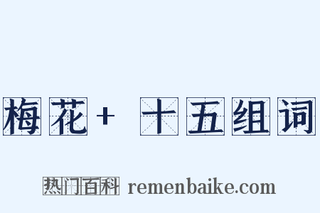 梅花+十五组词是什么意思的图片
